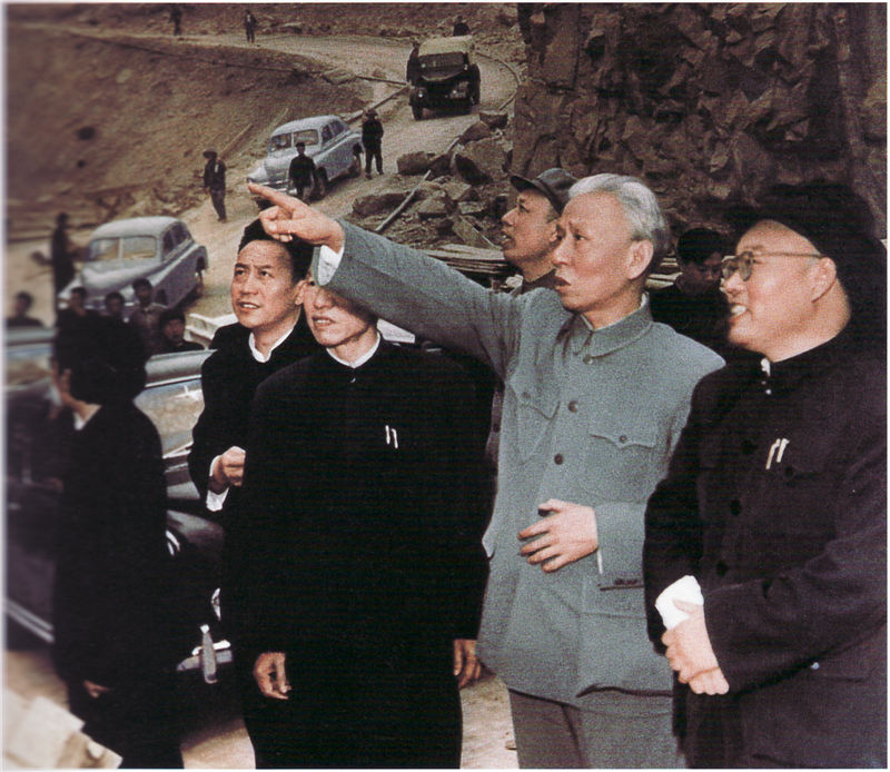 1960年4月23日，国家主席刘少奇视察黄河三门峡工程