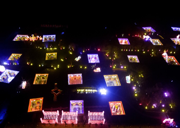 2017年1月4日， 陕州地坑院文化旅游区夜景。 员江波 摄111.jpg